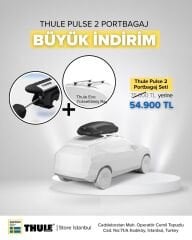Thule Pulse 2 - M (400 Litre Hacim) + WingbarEvo Portbagaj Seti
